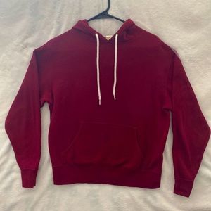 UNISEX LIGHTWEIGHT FITTED HOODED PULLOVER SWEATSHIRT-size S